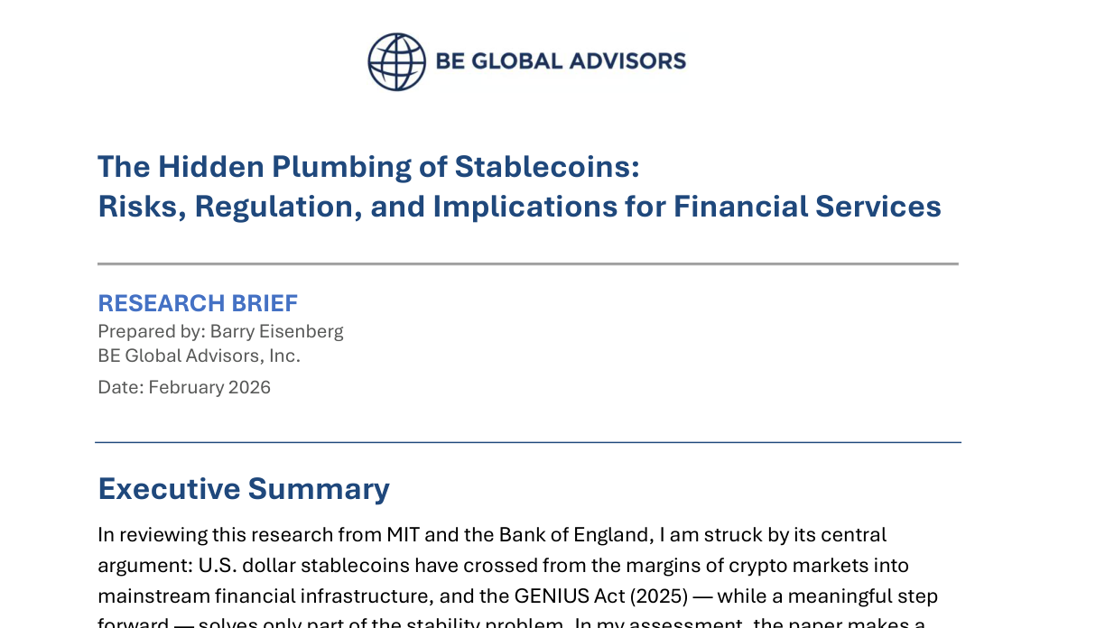 Cover of The Hidden Plumbing: How Stablecoins Work