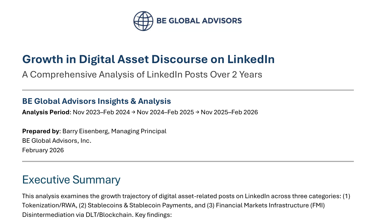 Cover of Growth in Digital Asset Discourse on LinkedIn